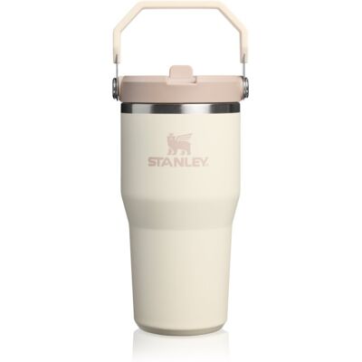 Stanley IceFlow™ Flip Straw 2.0 Tumbler sticlă termos din oțel inoxidabil Cream 590 ml Stanley IceFlow™ Flip Straw 2.0 Tumbler sticlă termos din oțel inoxidabil Cream 590 ml