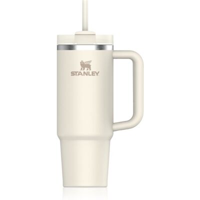 Stanley Quencher H2.O FlowState™ Tumbler pahar din oțel inoxidabil cu pai medium Cream 1 buc Stanley Quencher H2.O FlowState™ Tumbler pahar din oțel inoxidabil cu pai medium Cream 1 buc