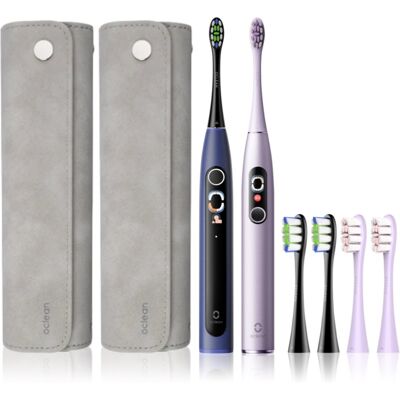 Oclean X Pro Digital Set set pentru igienă dentară Purple & Dark Blue Oclean X Pro Digital Set set pentru igienă dentară Purple & Dark Blue