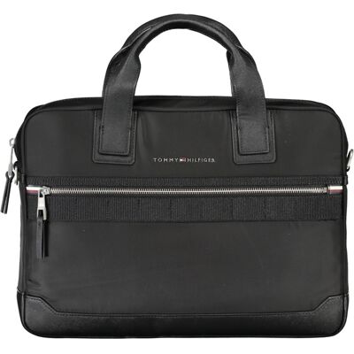 Servietă neagră pentru bărbați Tommy Hilfiger negru One size unisex Servietă neagră pentru bărbați Tommy Hilfiger negru One size unisex