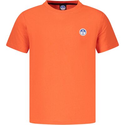 North Sails Tricou cu mânecă scurtă pentru copii portocaliu 8A male North Sails Tricou cu mânecă scurtă pentru copii portocaliu 8A male