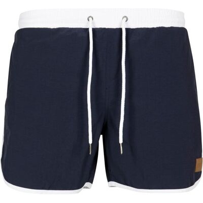 Urban Classics Retro swimsuit navy/white albastru L male Urban Classics Retro swimsuit navy/white albastru L male