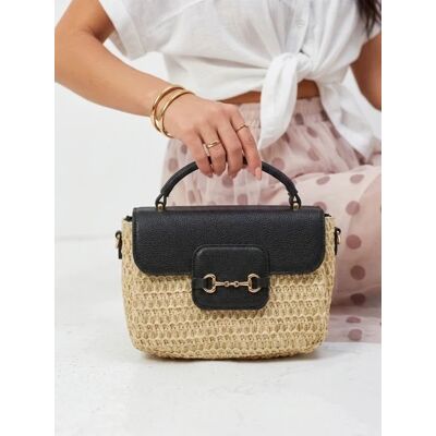Resti Geantă mică de paie Lurena negru One size unisex Resti Geantă mică de paie Lurena negru One size unisex