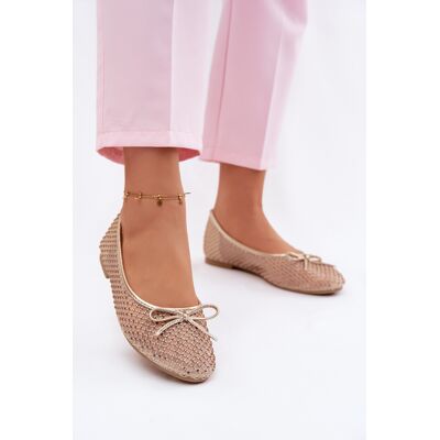 Balerine Vinceza cu decorațiuni crem 40 unisex Balerine Vinceza cu decorațiuni crem 40 unisex