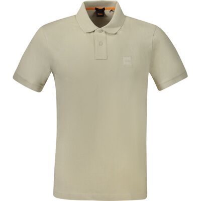 Tricou polo bej pentru bărbați Hugo Boss crem L female Tricou polo bej pentru bărbați Hugo Boss crem L female