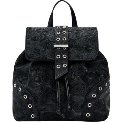 Rucsac de damă Desigual cu ținte decorative negru One size unisex Rucsac de damă Desigual cu ținte decorative negru One size unisex