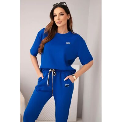 Kesi Włoski Set de damă Kesi cu fluturi din viscoză albastru One size unisex Kesi Włoski Set de damă Kesi cu fluturi din viscoză albastru One size unisex
