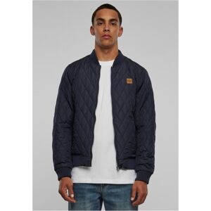 Urban Classics Diamond Quilt Nylon Jacket navy negru M male Urban Classics Diamond Quilt Nylon Jacket navy negru M male