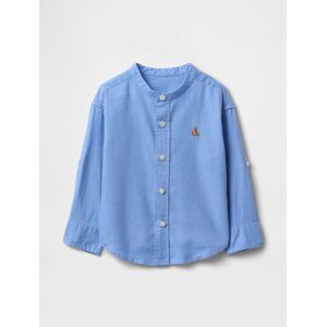 GAP Baby Linen Shirt - Boys albastru deschis 4Yrs male GAP Baby Linen Shirt - Boys albastru deschis 4Yrs male