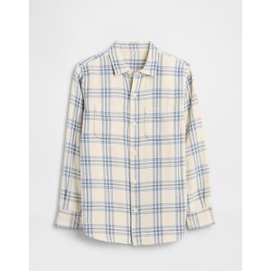 Cămașă de flanel pentru copii GAP albastru deschis XL male Cămașă de flanel pentru copii GAP albastru deschis XL male