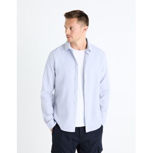 Camasi casual pentru barbati Celio - albastru deschis alb XL male Camasi casual pentru barbati Celio - albastru deschis alb XL male
