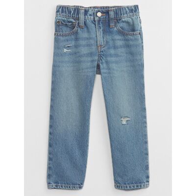 Blugi GAP pentru bebeluși, model Distressed, drepți albastru deschis 18-24m male Blugi GAP pentru bebeluși, model Distressed, drepți albastru deschis 18-24m male