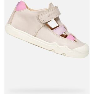 Teniși roz desculți pentru fete Geox Steppieup alb 24 unisex Teniși roz desculți pentru fete Geox Steppieup alb 24 unisex