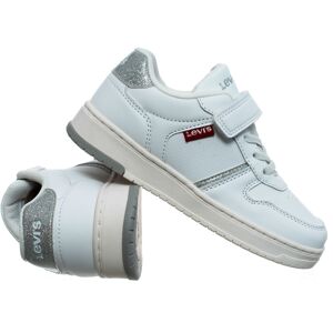 Levi's - Children's Shoes - Kick Se Virv0152s - White Silver Glitter 2956 alb 30 unisex Levi's - Children's Shoes - Kick Se Virv0152s - White Silver Glitter 2956 alb 30 unisex