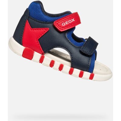 Teniși Geox albastru închis pentru primii pași ai băieților albastru 21 unisex Teniși Geox albastru închis pentru primii pași ai băieților albastru 21 unisex