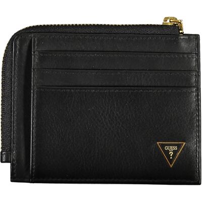 Portofel negru bărbătesc GUESS JEANS negru One size male Portofel negru bărbătesc GUESS JEANS negru One size male