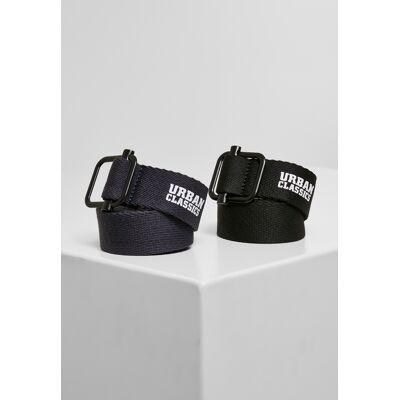 Set de curele din pânză Urban Classics negru S male Set de curele din pânză Urban Classics negru S male