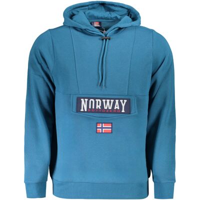NORWAY 1963 Hanorac albastru pentru bărbați Norvegia 1963 turcoaz XXL male NORWAY 1963 Hanorac albastru pentru bărbați Norvegia 1963 turcoaz XXL male