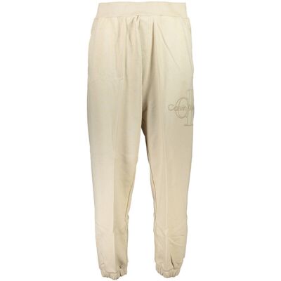 Pantaloni bej pentru bărbați Calvin Klein crem S unisex Pantaloni bej pentru bărbați Calvin Klein crem S unisex