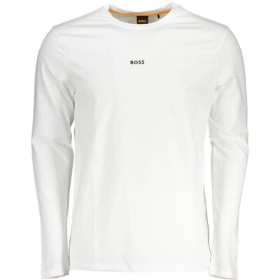 Tricou BOSS cu mânecă lungă pentru bărbați alb XXL male Tricou BOSS cu mânecă lungă pentru bărbați alb XXL male