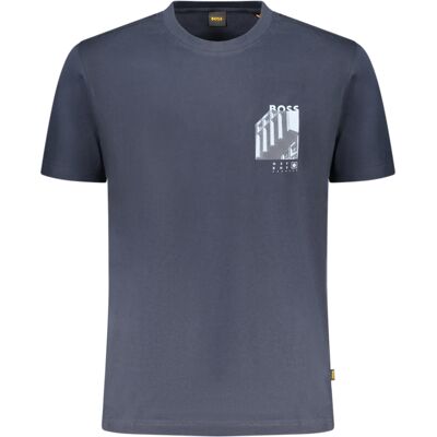 Boss Tricou albastru cu mânecă scurtă pentru bărbați Other M male Boss Tricou albastru cu mânecă scurtă pentru bărbați Other M male
