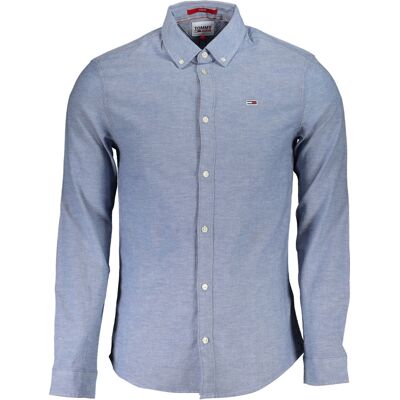 Cămașă cu mânecă lungă pentru bărbați Tommy Hilfiger albastru deschis S male Cămașă cu mânecă lungă pentru bărbați Tommy Hilfiger albastru deschis S male