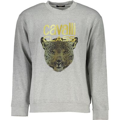 Hanorac gri pentru bărbați Cavalli Class gri XL male Hanorac gri pentru bărbați Cavalli Class gri XL male