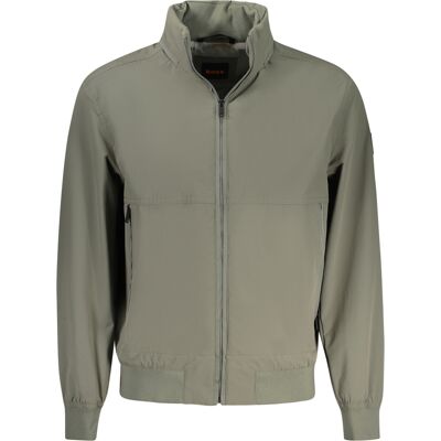 Jachetă verde pentru bărbați BOSS kaki 48 male Jachetă verde pentru bărbați BOSS kaki 48 male