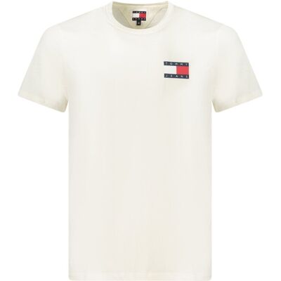 Tricou cu mânecă scurtă pentru bărbați TOMMY HILFIGER crem S male Tricou cu mânecă scurtă pentru bărbați TOMMY HILFIGER crem S male