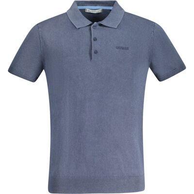 Tricou polo albastru pentru bărbați GUESS JEANS albastru S male Tricou polo albastru pentru bărbați GUESS JEANS albastru S male