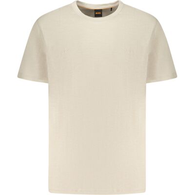 Boss Tricou bej cu mânecă scurtă pentru bărbați Other 3XL male Boss Tricou bej cu mânecă scurtă pentru bărbați Other 3XL male