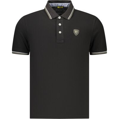 BLAUER APPAREL Tricou polo negru pentru bărbați Other M male BLAUER APPAREL Tricou polo negru pentru bărbați Other M male