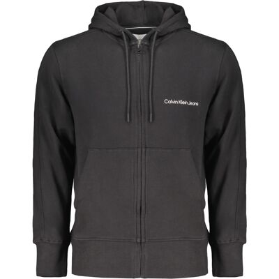 Hanorac negru cu fermoar pentru bărbați Calvin Klein negru XL male Hanorac negru cu fermoar pentru bărbați Calvin Klein negru XL male