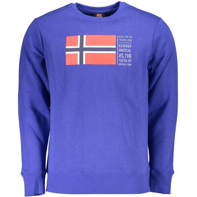 NORWAY 1963 Hanorac albastru cu steag norvegian albastru XL male NORWAY 1963 Hanorac albastru cu steag norvegian albastru XL male