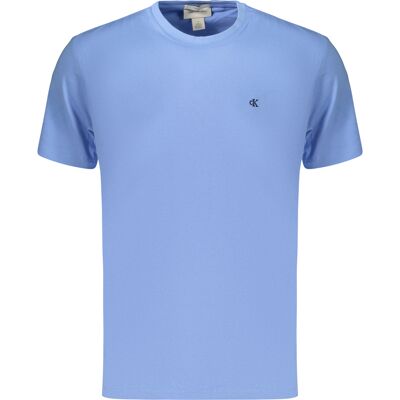 Tricou bărbătesc CALVIN KLEIN cu mânecă scurtă, albastru albastru deschis XL male Tricou bărbătesc CALVIN KLEIN cu mânecă scurtă, albastru albastru deschis XL male