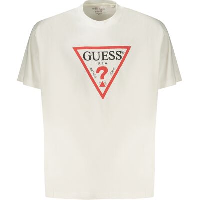 GUESS JEANS Tricou Guess alb cu mânecă scurtă Other S male GUESS JEANS Tricou Guess alb cu mânecă scurtă Other S male