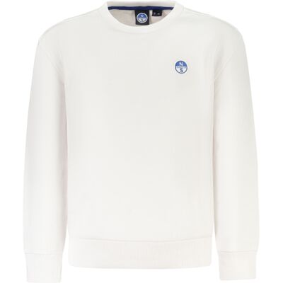 North Sails Hanorac alb pentru copii, fără glugă alb 8A unisex North Sails Hanorac alb pentru copii, fără glugă alb 8A unisex