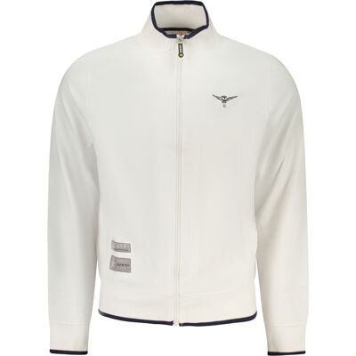 ACCADEMIA MILITARE Hanorac alb cu fermoar pentru bărbați Other 3XL male ACCADEMIA MILITARE Hanorac alb cu fermoar pentru bărbați Other 3XL male