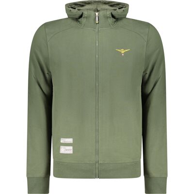 ACCADEMIA MILITARE Hanorac verde cu fermoar pentru bărbați Other S male ACCADEMIA MILITARE Hanorac verde cu fermoar pentru bărbați Other S male