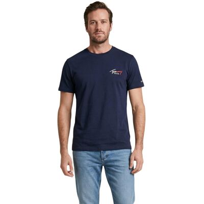 Tricou bărbătesc Tommy Hilfiger albastru XXL male Tricou bărbătesc Tommy Hilfiger albastru XXL male