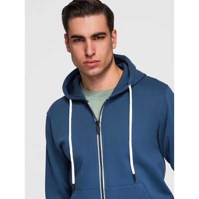 Ombre Hanorac cu fermoar pentru bărbați - bleumarin albastru XL male Ombre Hanorac cu fermoar pentru bărbați - bleumarin albastru XL male