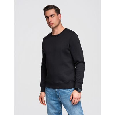 Hanorac cu guler rotund pentru bărbați Ombre BASIC negru XL male Hanorac cu guler rotund pentru bărbați Ombre BASIC negru XL male