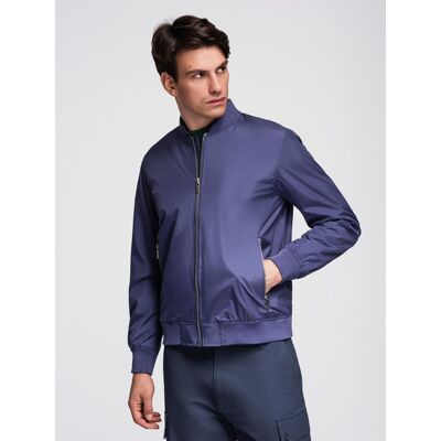 Ombre Jachetă bomber ușoară cu nervuri pentru bărbați albastru XXL male Ombre Jachetă bomber ușoară cu nervuri pentru bărbați albastru XXL male