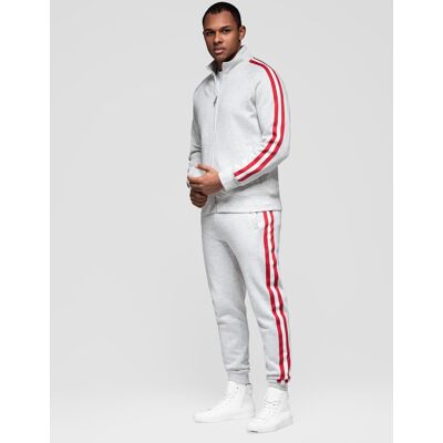 Set hanorac și pantaloni de trening Ombre pentru bărbați alb S male Set hanorac și pantaloni de trening Ombre pentru bărbați alb S male