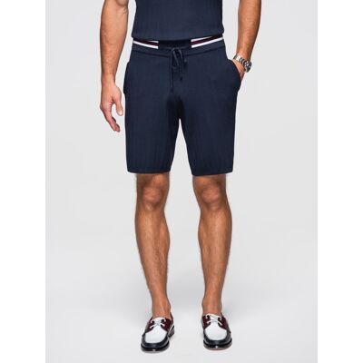 Pantaloni scurți bărbătești din viscoză structurată Ombre - albastru închis albastru L male Pantaloni scurți bărbătești din viscoză structurată Ombre - albastru închis albastru L male
