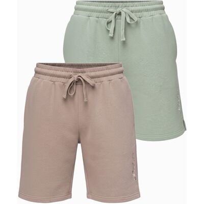Pantaloni scurți de trening bicolori pentru bărbați, cu model ombre crem M male Pantaloni scurți de trening bicolori pentru bărbați, cu model ombre crem M male