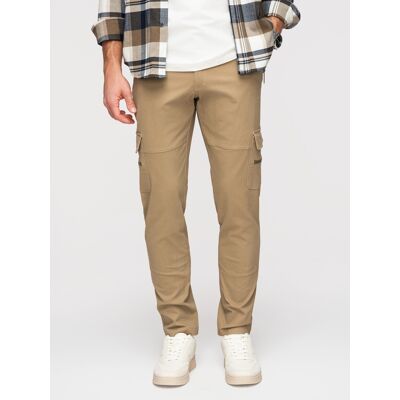 Pantaloni cargo drepți pentru bărbați, cu model Ombre alb XXL male Pantaloni cargo drepți pentru bărbați, cu model Ombre alb XXL male