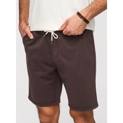 Pantaloni scurți structurați pentru bărbați, Ombre, croială regulată - maro maro S male Pantaloni scurți structurați pentru bărbați, Ombre, croială regulată - maro maro S male