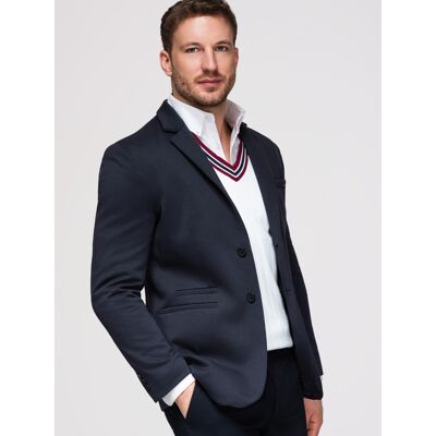 Jachetă tricotată bărbătească Ombre SLIM FIT albastru S male Jachetă tricotată bărbătească Ombre SLIM FIT albastru S male