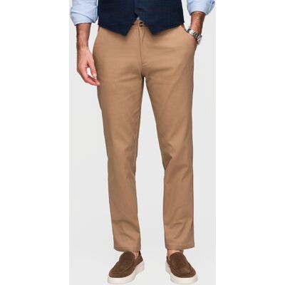 Ombre Pantaloni chino SLIM FIT pentru bărbați kaki S male Ombre Pantaloni chino SLIM FIT pentru bărbați kaki S male
